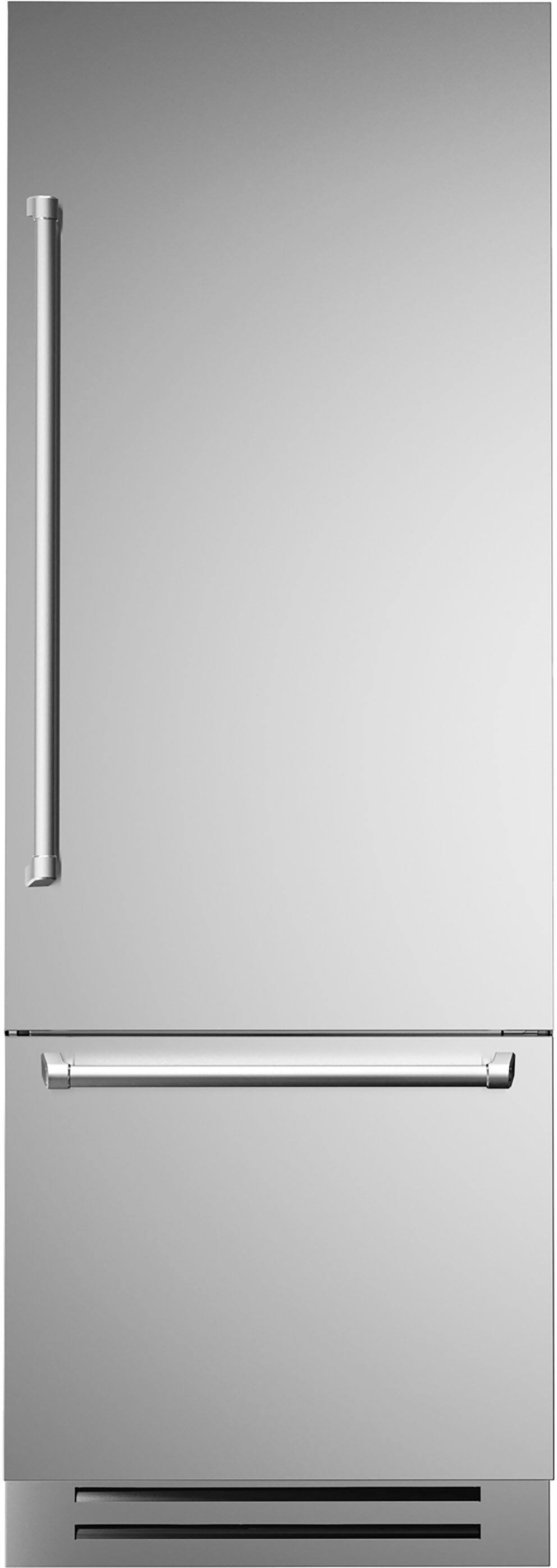 Front. Bertazzoni - 15.5 cu. Ft. Built-In Bottom Mount Refrigerator with Ice Maker.