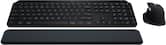 Logitech - MX Keys S Combo Advanced Full-size Wireless Scissor Keyboard and Mouse Bundle with Palm-rest - Black