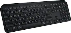 Logitech - MX Keys S Universal Full-size Wireless Scissor Keyboard for PC and Mac with Backlit keys - Black - Front_Zoom