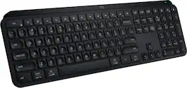 Logitech - MX Keys S Universal Full-size Wireless Scissor Keyboard for PC and Mac with Backlit keys - Black
