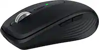 Logitech - MX Anywhere 3S Wireless Bluetooth Optical Fast Scrolling Mouse with Programmable Buttons - Wireless - Black - Front_Zoom
