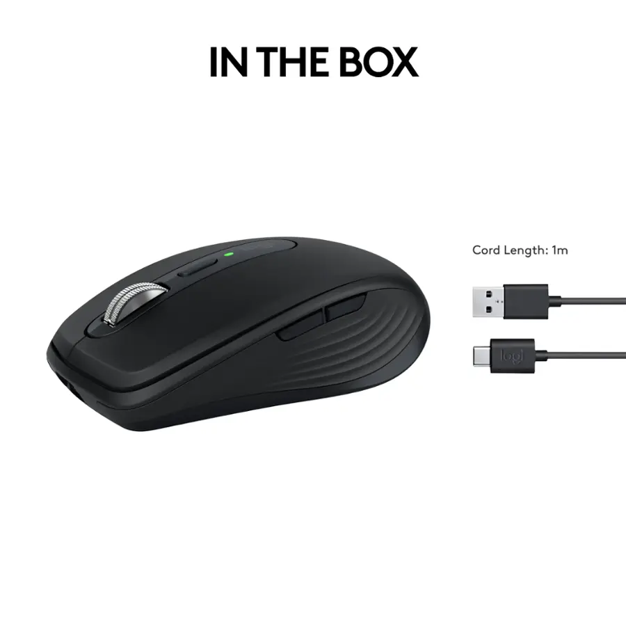 In the box, the cord length is 1 meter.