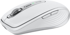Logitech - MX Anywhere 3S Wireless Bluetooth Fast Scrolling Mouse with Programmable Buttons - Pale Gray