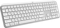 Logitech - MX Keys S Universal Full-size Wireless Scissor Keyboard for PC and Mac with Backlit keys - Pale Gray - Front_Zoom