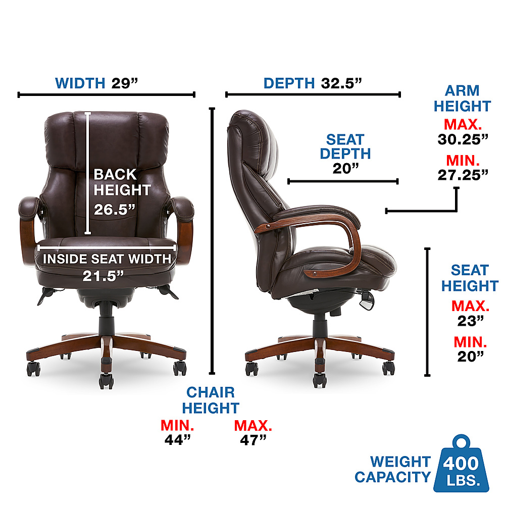 Lazboy big & tall executive chair bonded discount leather