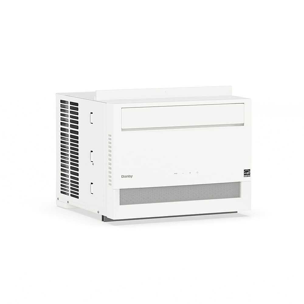 Angle View: Danby - DAC120B6WDB-6 550 Sq. Ft. 12,000 BTU Window Air Conditioner - White