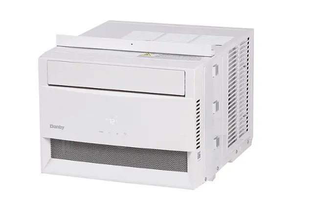 Front. Danby - DAC120B6WDB-6 550 Sq. Ft. 12,000 BTU Window Air Conditioner - White.