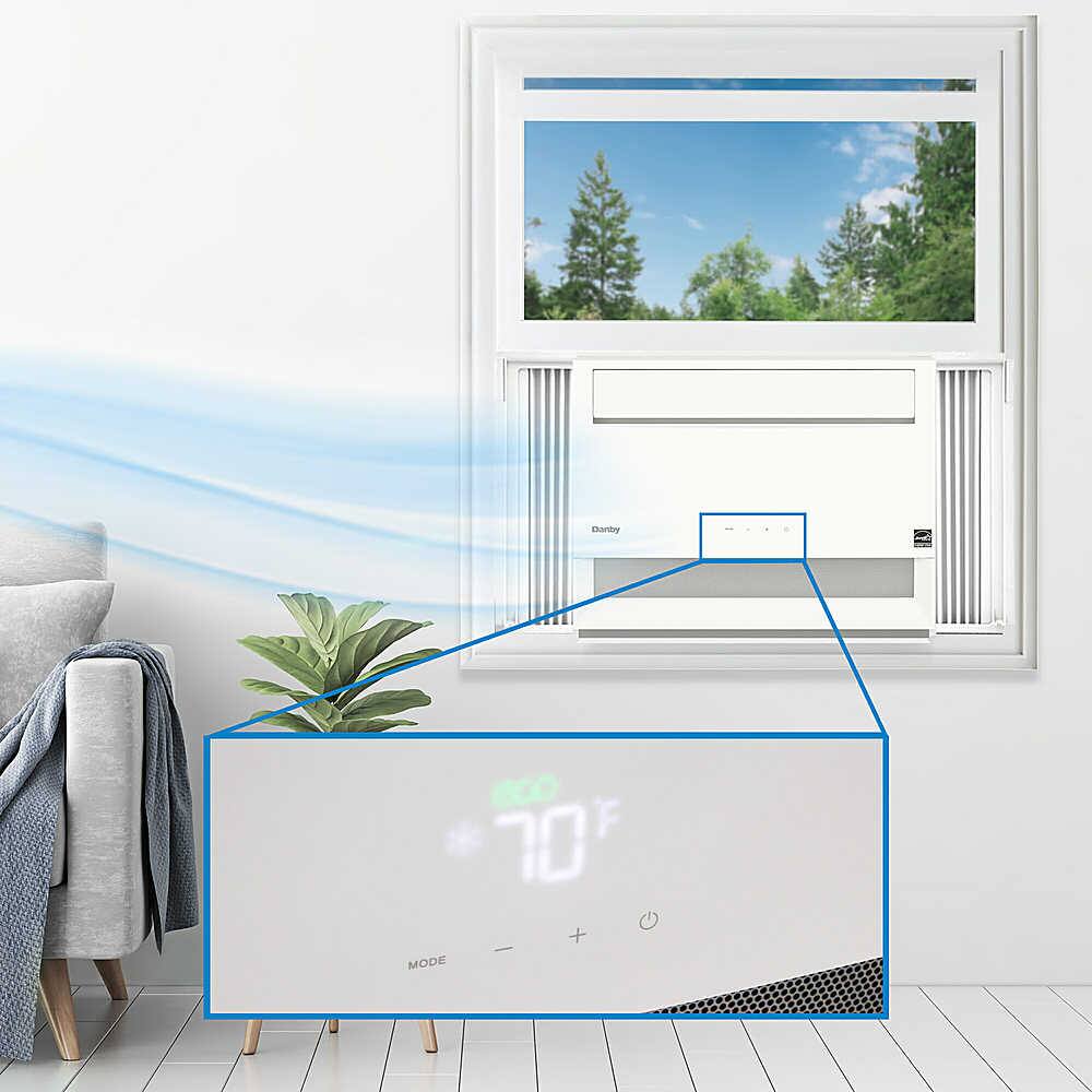 Alt View 12. Danby - DAC120B6WDB-6 550 Sq. Ft. 12,000 BTU Window Air Conditioner - White.