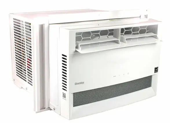 Front. Danby - DAC080B5WDB 350 Sq. Ft. 8,000 BTU Window Air Conditioner - White.