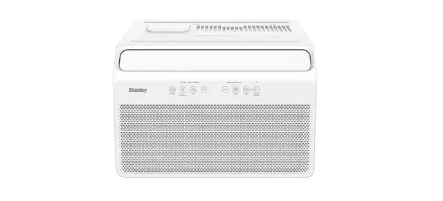 Front. Danby - DAC080B8IWDB-6 350 Sq. Ft. 8,000 BTU Window Air Conditioner - White.