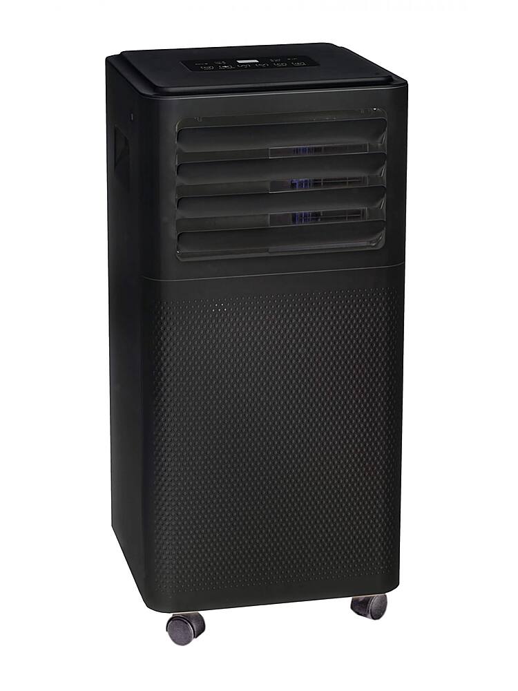 Front. Danby - DPA050E2BDB-6 150 Sq. Ft. 3-in-1 Portable Air Conditioner 7,500 BTU - Black.