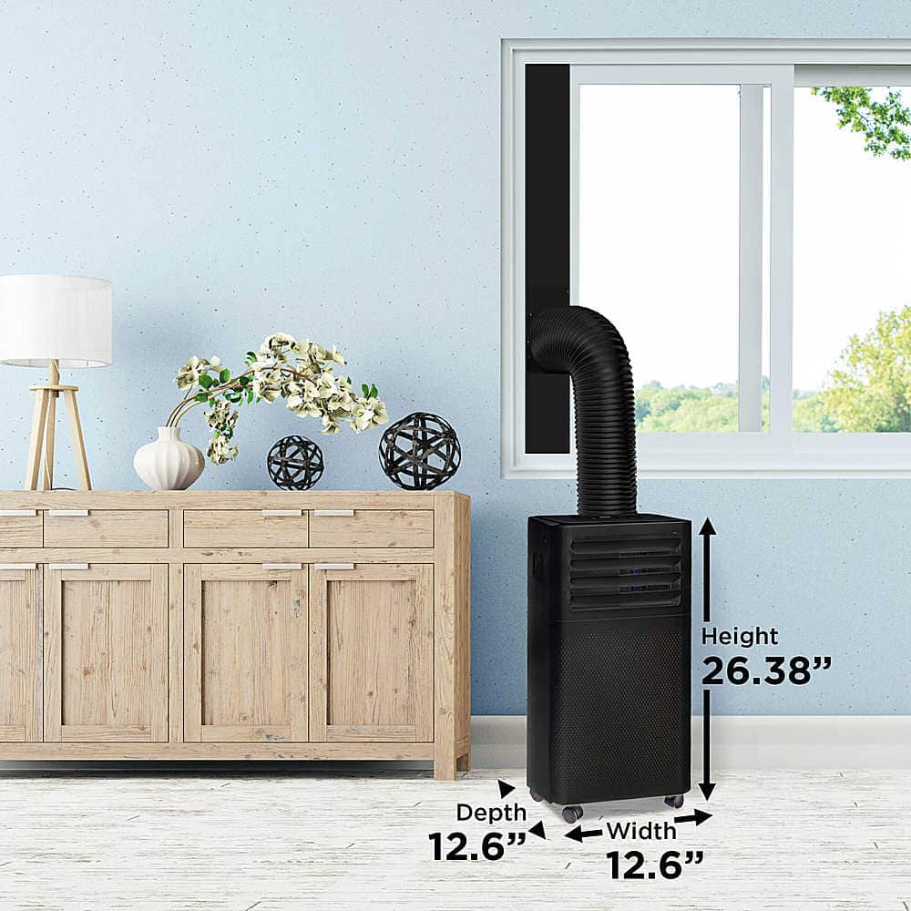 Alt View 11. Danby - DPA050E2BDB-6 150 Sq. Ft. 3-in-1 Portable Air Conditioner 7,500 BTU - Black.