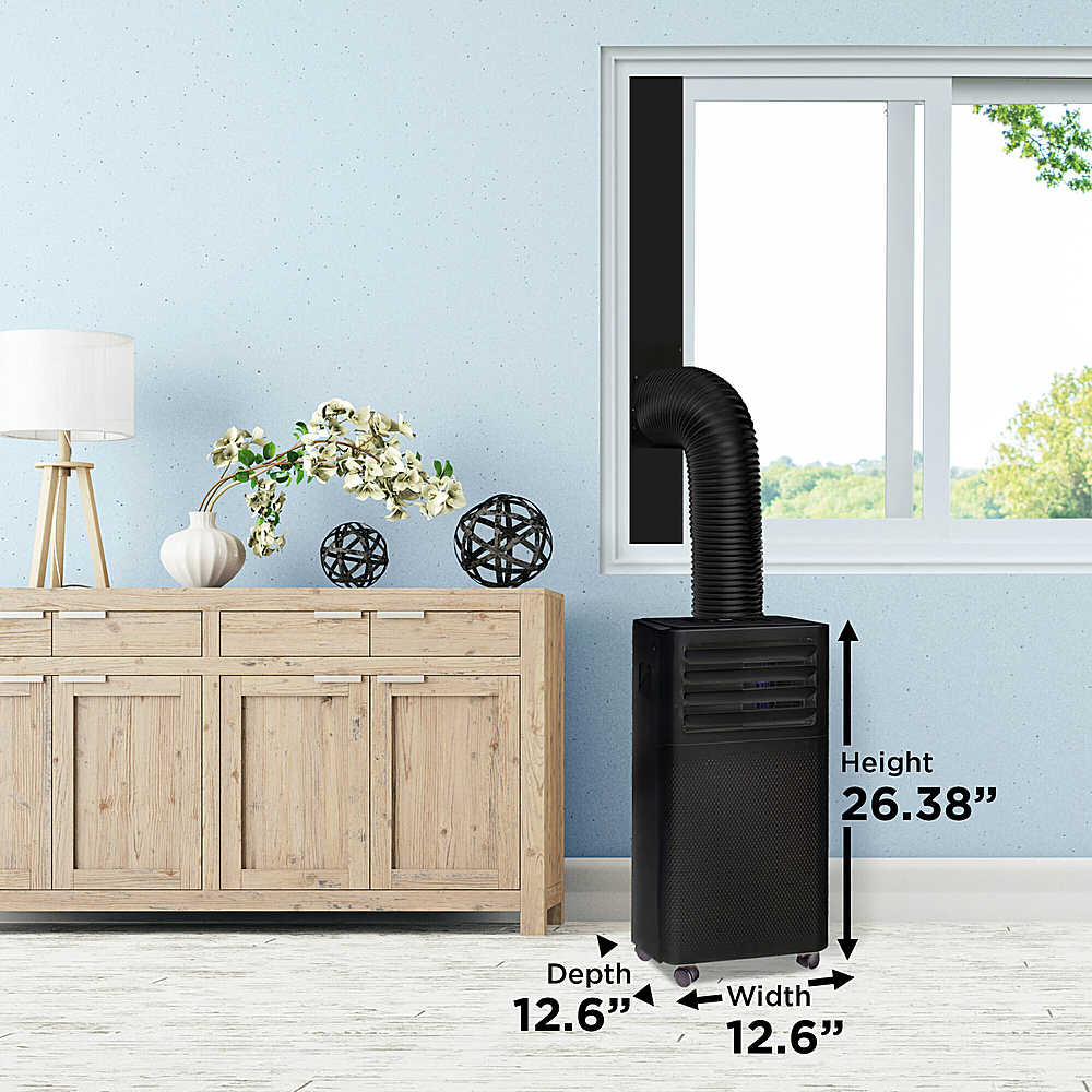 Alt View 11. Danby - DPA050E2BDB-6 150 Sq. Ft. 3-in-1 Portable Air Conditioner 7,500 BTU - Black.