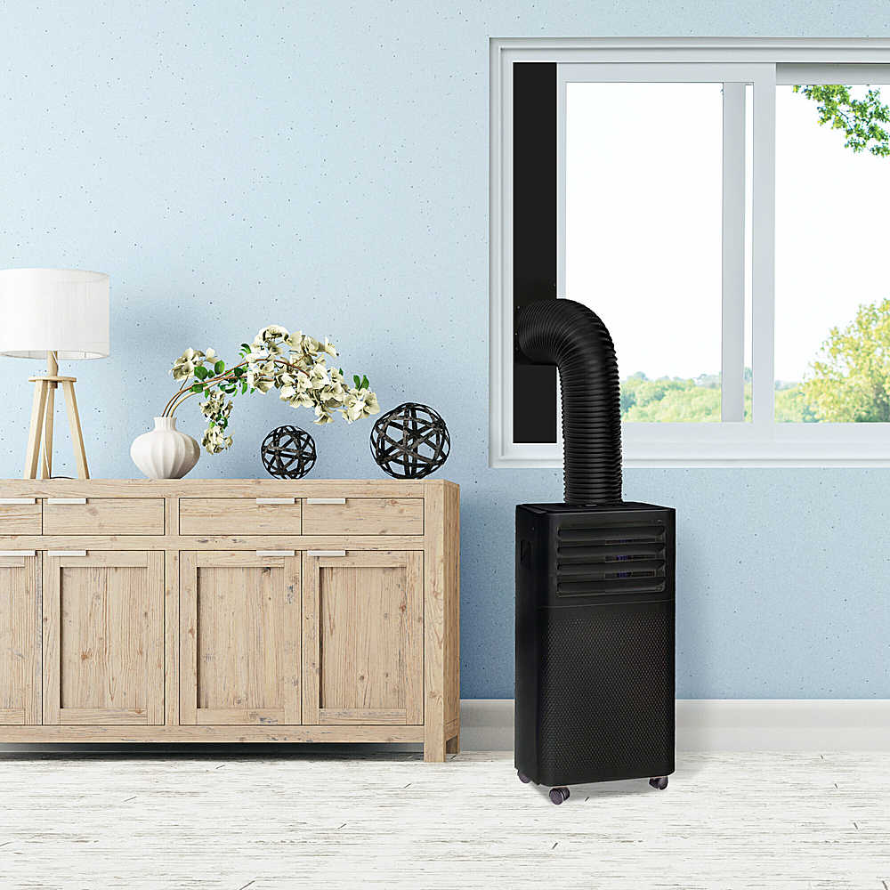 Left. Danby - DPA050E2BDB-6 150 Sq. Ft. 3-in-1 Portable Air Conditioner 7,500 BTU - Black.