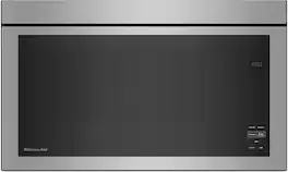 KitchenAid - 1.1 Cu. Ft. Over-the-Range Microwave with Flush Built-in Design - Stainless Steel