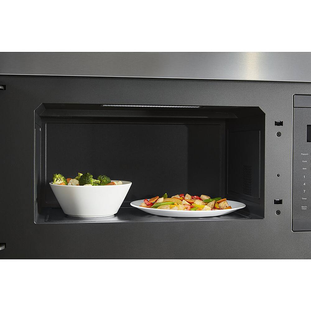Alt View 19. KitchenAid - 1.1 Cu. Ft. Over-the-Range Microwave with Flush Built-in Design - Stainless Steel.