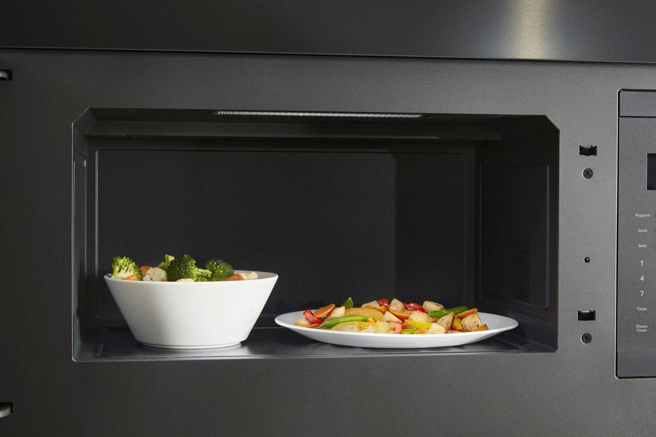 Alt View 20. KitchenAid - 1.1 Cu. Ft. Over-the-Range Microwave with Flush Built-in Design - Black Stainless Steel.