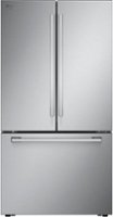 LG - STUDIO 26.5 Cu. Ft. French Door Counter Depth Smart Refrigerator with Internal Water Dispenser - Stainless Steel - Front_Zoom