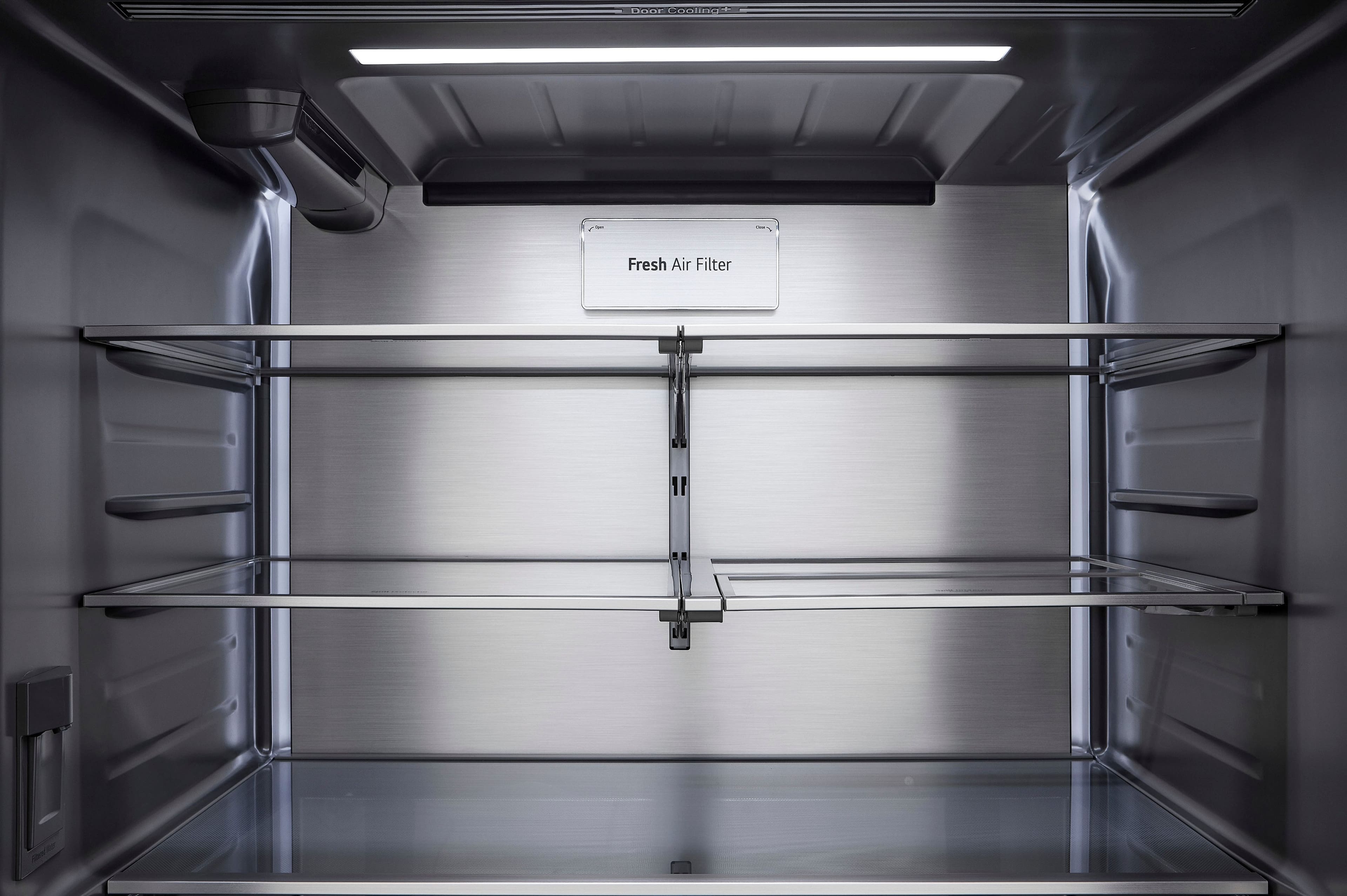 Alt View 14. LG - STUDIO Counter-Depth MAX 26.5 Cu. Ft. French Door Smart Refrigerator with Internal Water Dispenser - Printproof Stainless Steel.