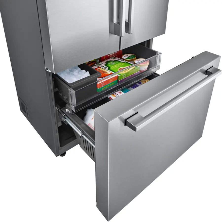 Alt View 20. LG - STUDIO Counter-Depth MAX 26.5 Cu. Ft. French Door Smart Refrigerator with Internal Water Dispenser - Printproof Stainless Steel.