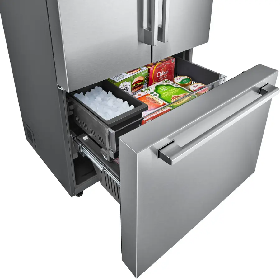 Alt View 22. LG - STUDIO Counter-Depth MAX 26.5 Cu. Ft. French Door Smart Refrigerator with Internal Water Dispenser - Printproof Stainless Steel.