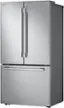 Left. LG - STUDIO Counter-Depth MAX 26.5 Cu. Ft. French Door Smart Refrigerator with Internal Water Dispenser - Printproof Stainless Steel.