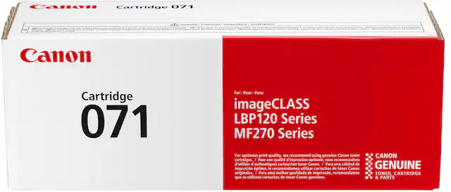Front. Canon - Toner 071 Standard Capacity Toner Cartridge - Black.