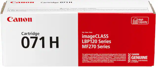 Front. Canon - Toner 071XL High Yield Toner Cartridge - Black.