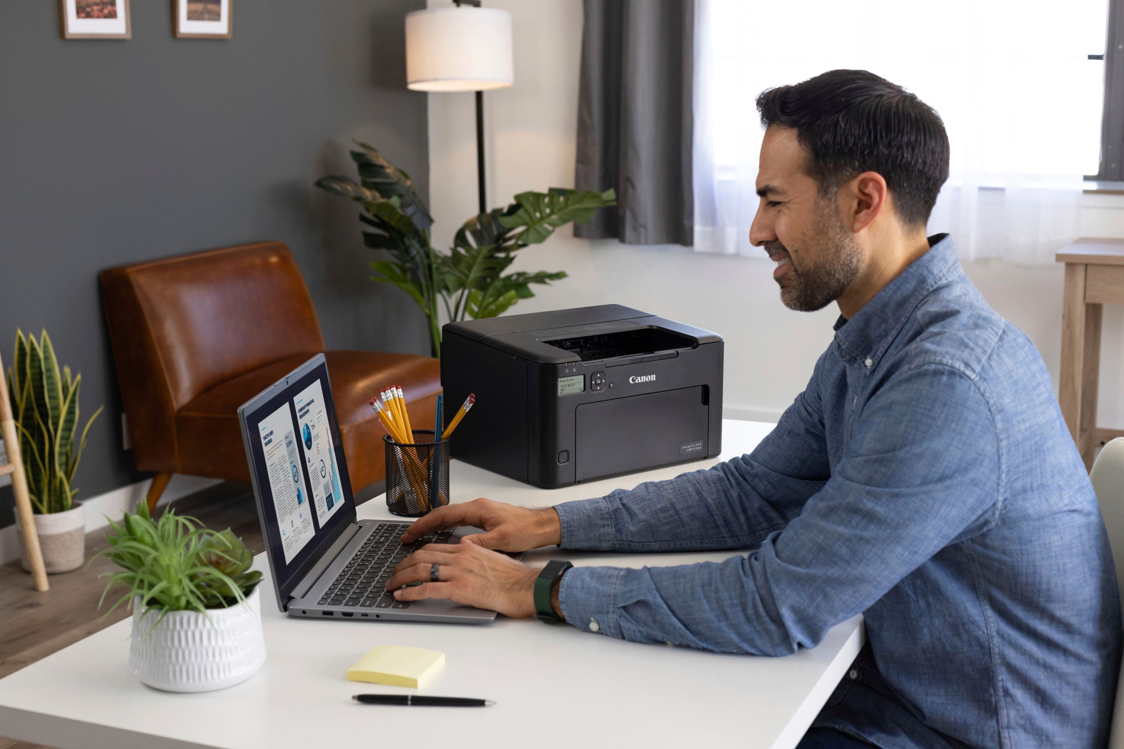 Alt View 17. Canon - imageCLASS LBP122dw Wireless Black-and-White Laser Printer - Black.