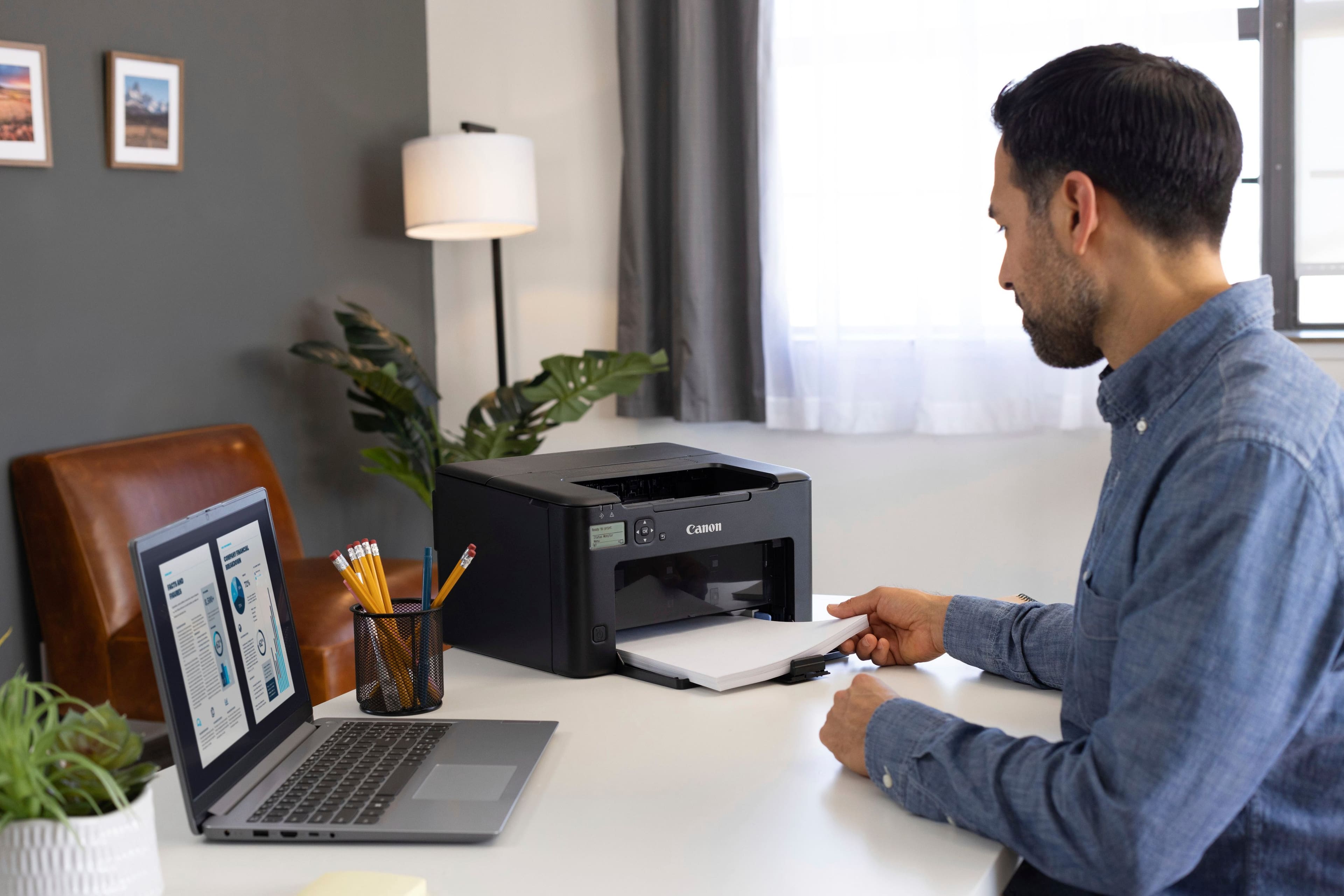 Alt View 18. Canon - imageCLASS LBP122dw Wireless Black-and-White Laser Printer - Black.