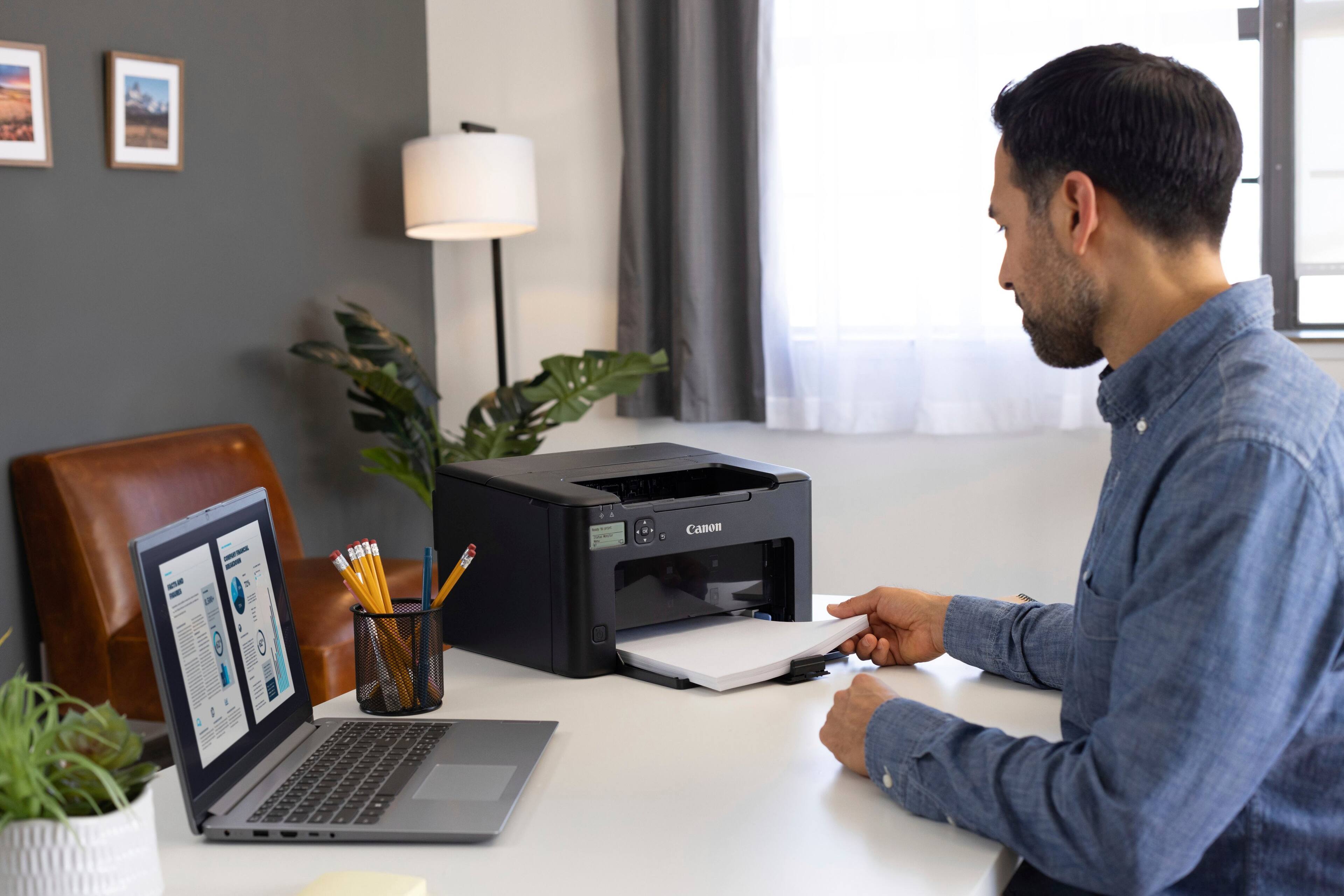 Alt View 18. Canon - imageCLASS LBP122dw Wireless Black-and-White Laser Printer - Black.