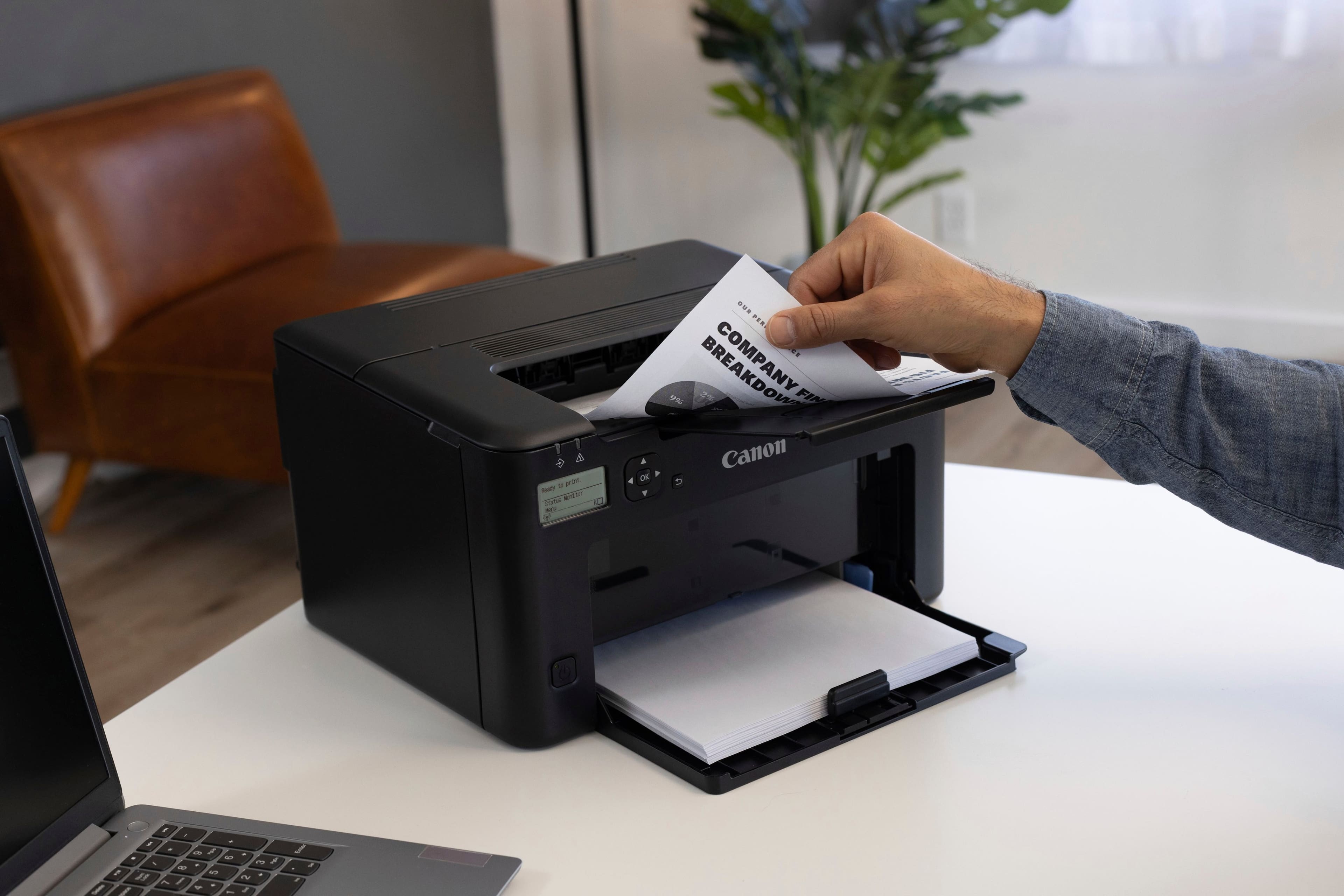 Alt View 24. Canon - imageCLASS LBP122dw Wireless Black-and-White Laser Printer - Black.