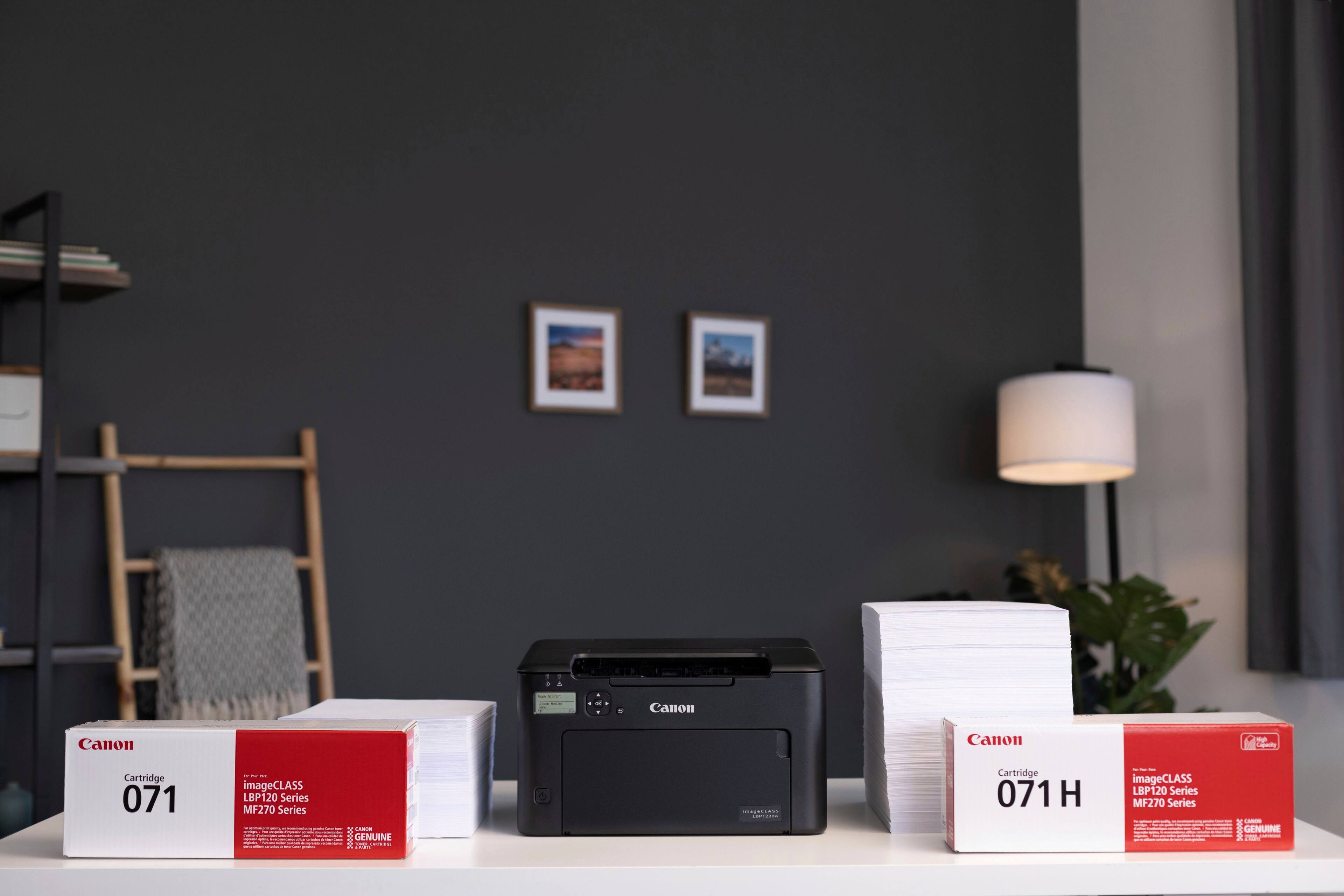 Alt View 28. Canon - imageCLASS LBP122dw Wireless Black-and-White Laser Printer - Black.