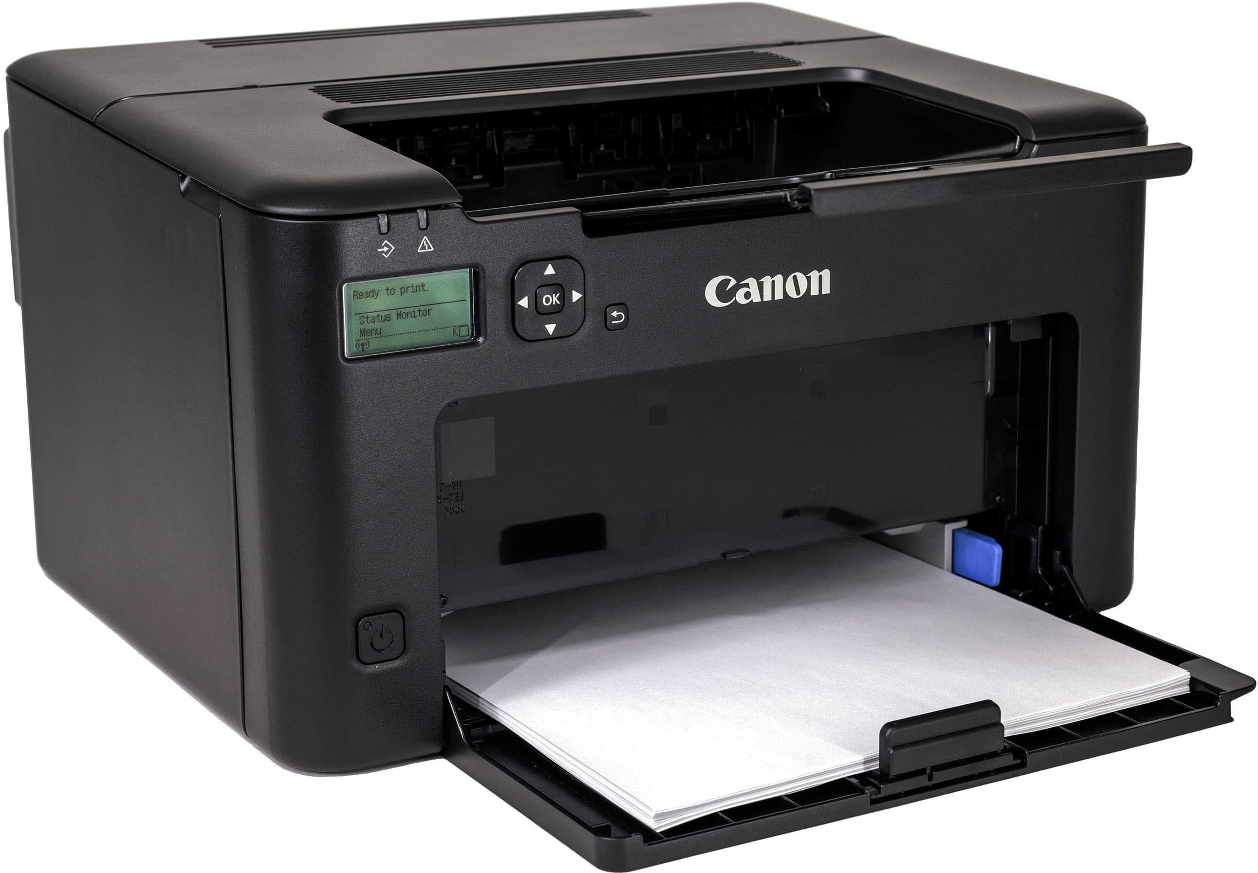 Left. Canon - imageCLASS LBP122dw Wireless Black-and-White Laser Printer - Black.