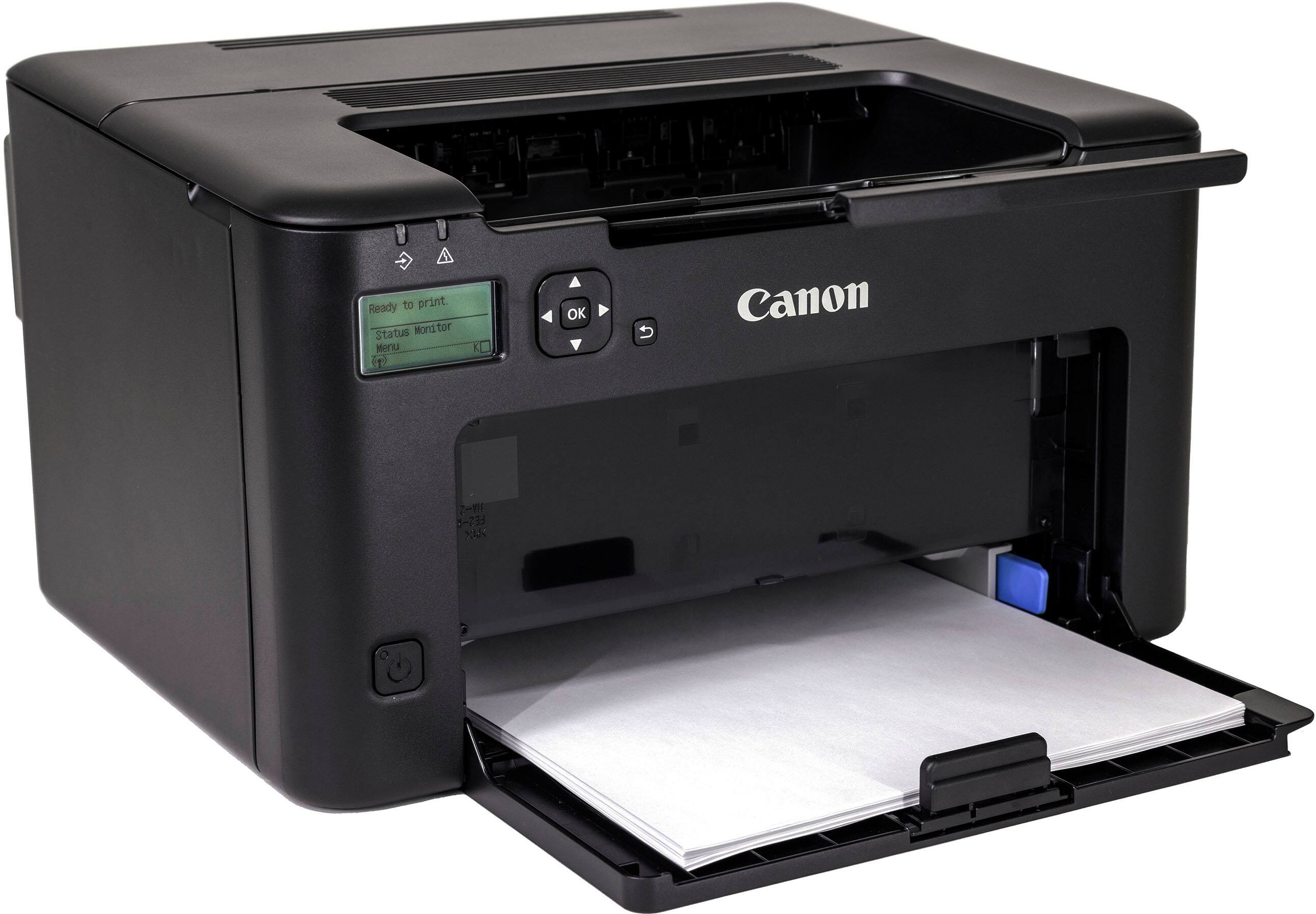 Left. Canon - imageCLASS LBP122dw Wireless Black-and-White Laser Printer - Black.