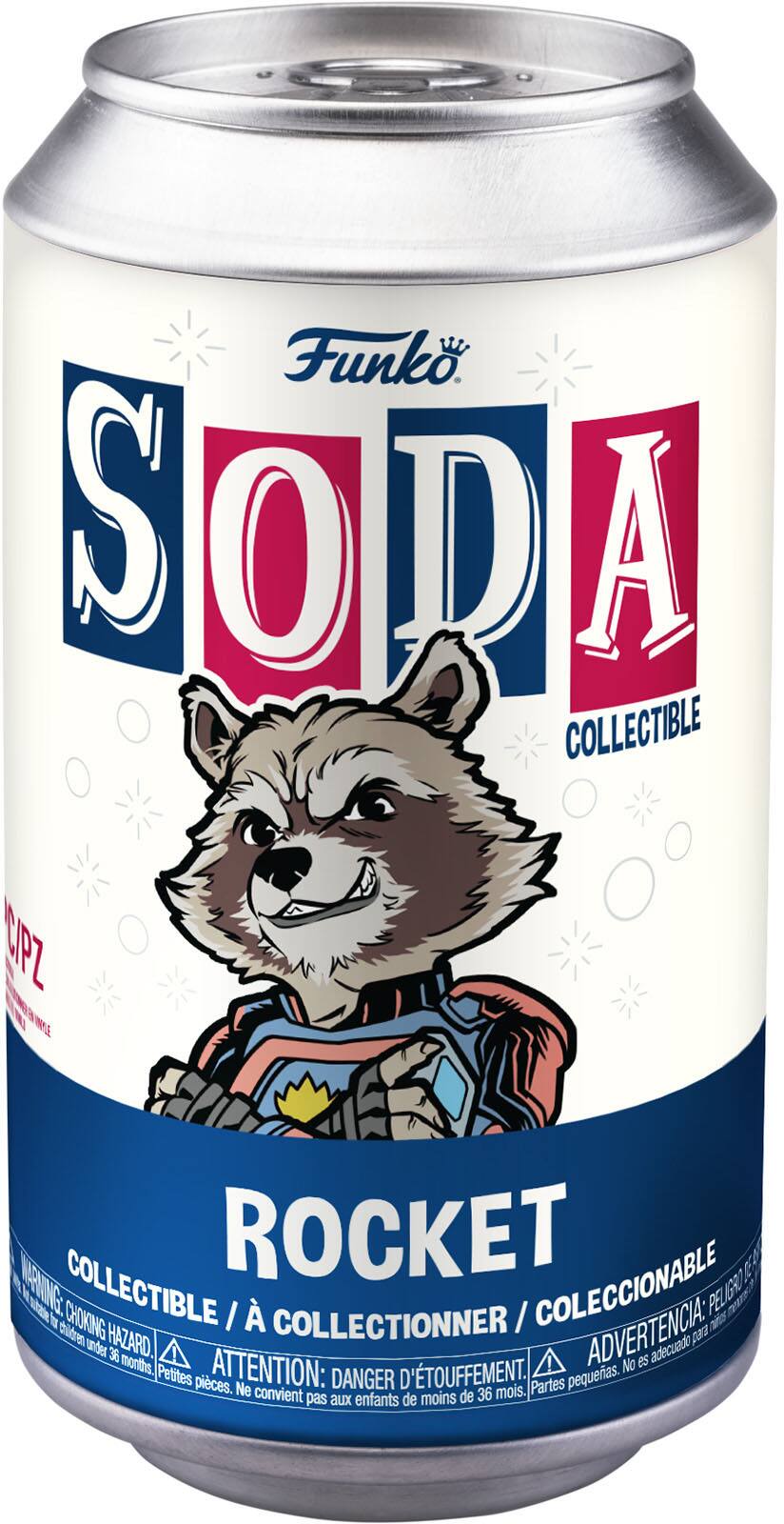 Angle. Funko - Vinyl SODA: Guardians of the Galaxy: Volume 3- Rocket.