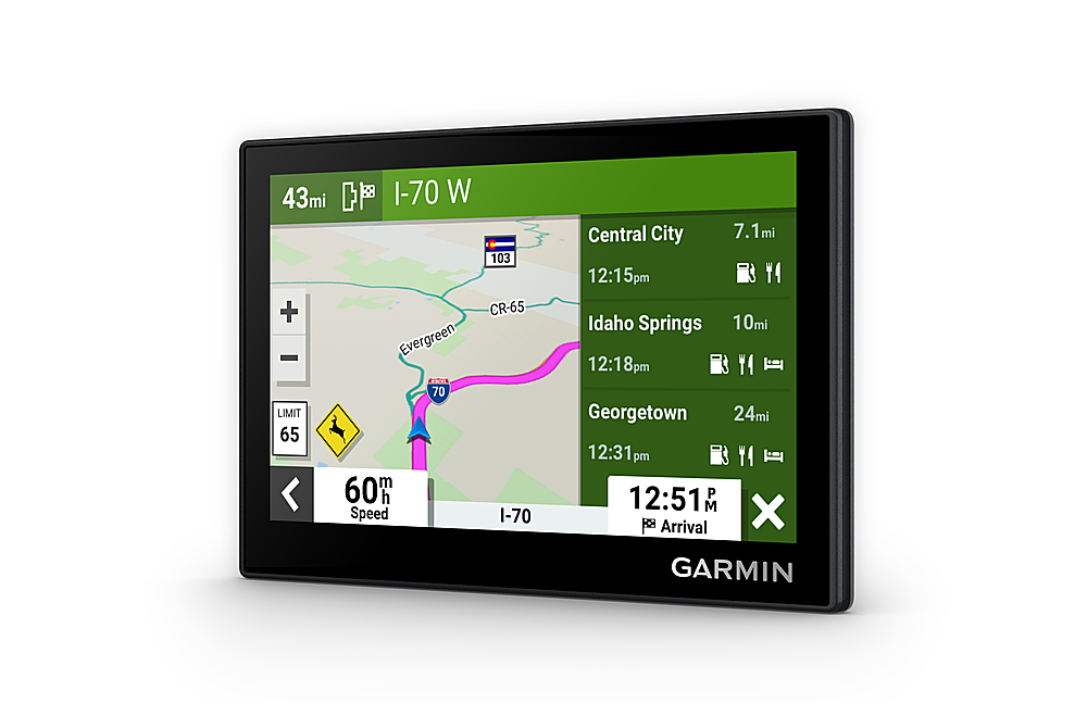 Angle View: Garmin - Edge GPS with Built-In Bluetooth - Black