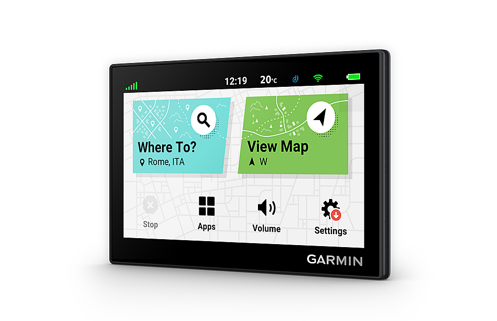 Left View: Garmin - Drive 53 and Traffic 5" GPS - Black