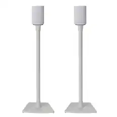 Front. Sanus - Wireless Speaker Stands for Sonos Era 100 (Pair) - White.