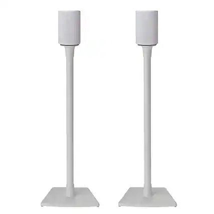 Front. Sanus - Wireless Speaker Stands for Sonos Era 100 (Pair) - White.