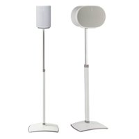 SANUS Elite - Adjustable-Height Speaker Stands for Sonos Era 100 and 300 Speakers (Pair) - White - Front_Zoom