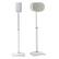 Front. SANUS Elite - Adjustable-Height Speaker Stands for Sonos Era 100 and 300 Speakers (Pair) - White.
