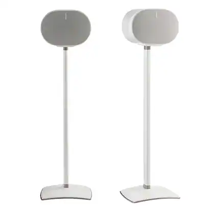 Front. Sanus - Wireless Speaker Stands for Sonos Era 300 (Pair) - White.
