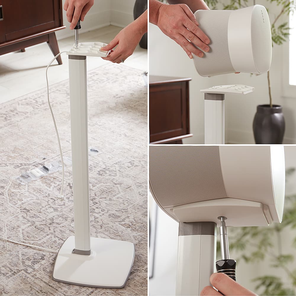 Alt View 13. Sanus - Wireless Speaker Stands for Sonos Era 300 (Pair) - White.