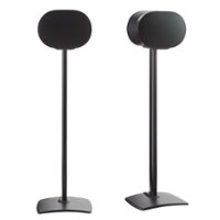 Sanus - Wireless Speaker Stands for Sonos Era 300  (Pair) - Black - Front_Zoom