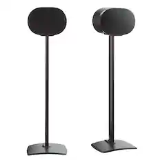 Front. Sanus - Wireless Speaker Stands for Sonos Era 300 (Pair) - Black.