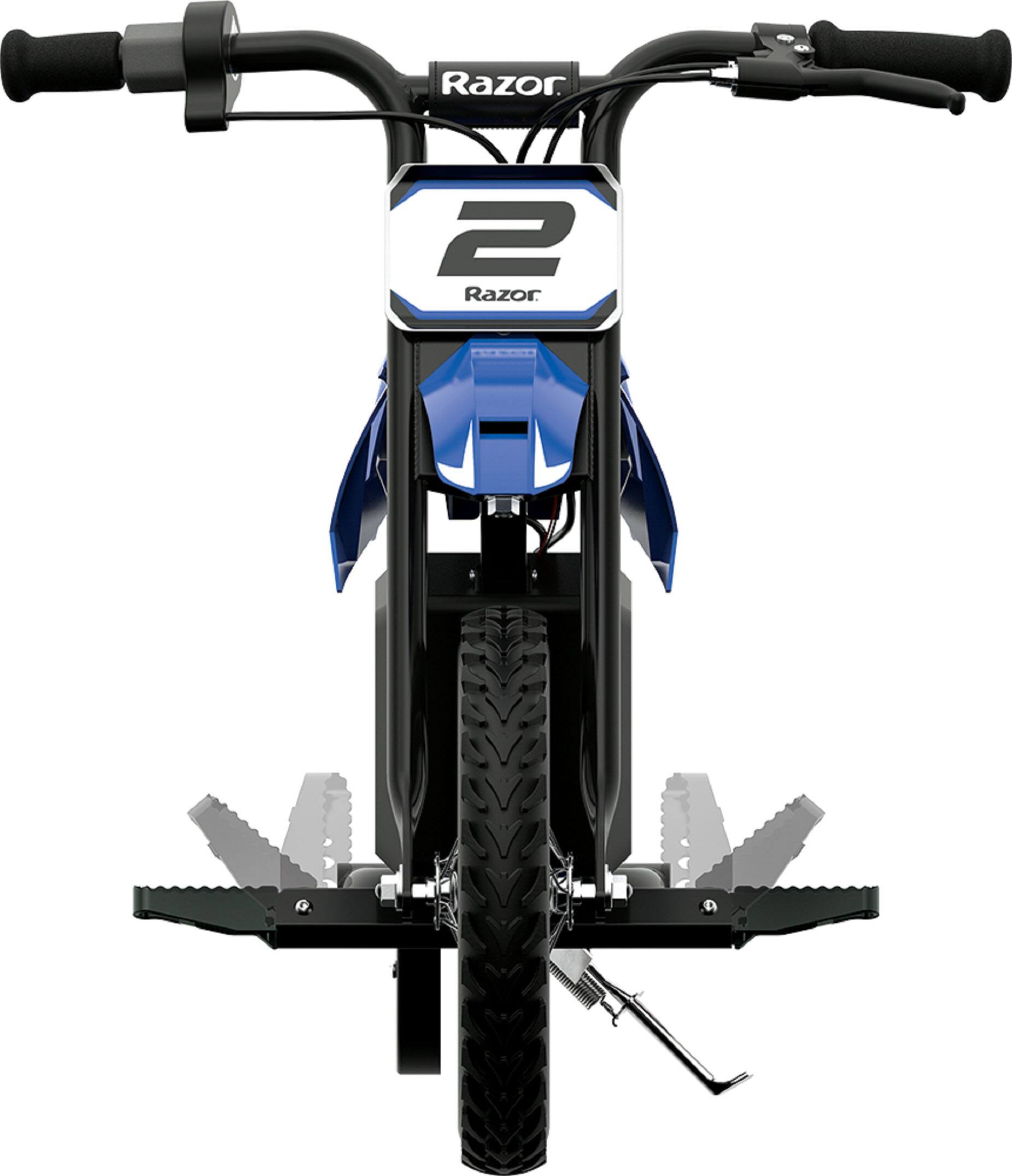 Alt View 11. Razor - MX125 Dirt Rocket eBike w/ 5.3 Miles Max Operating Range and 8 mph Max Speed - Blue.