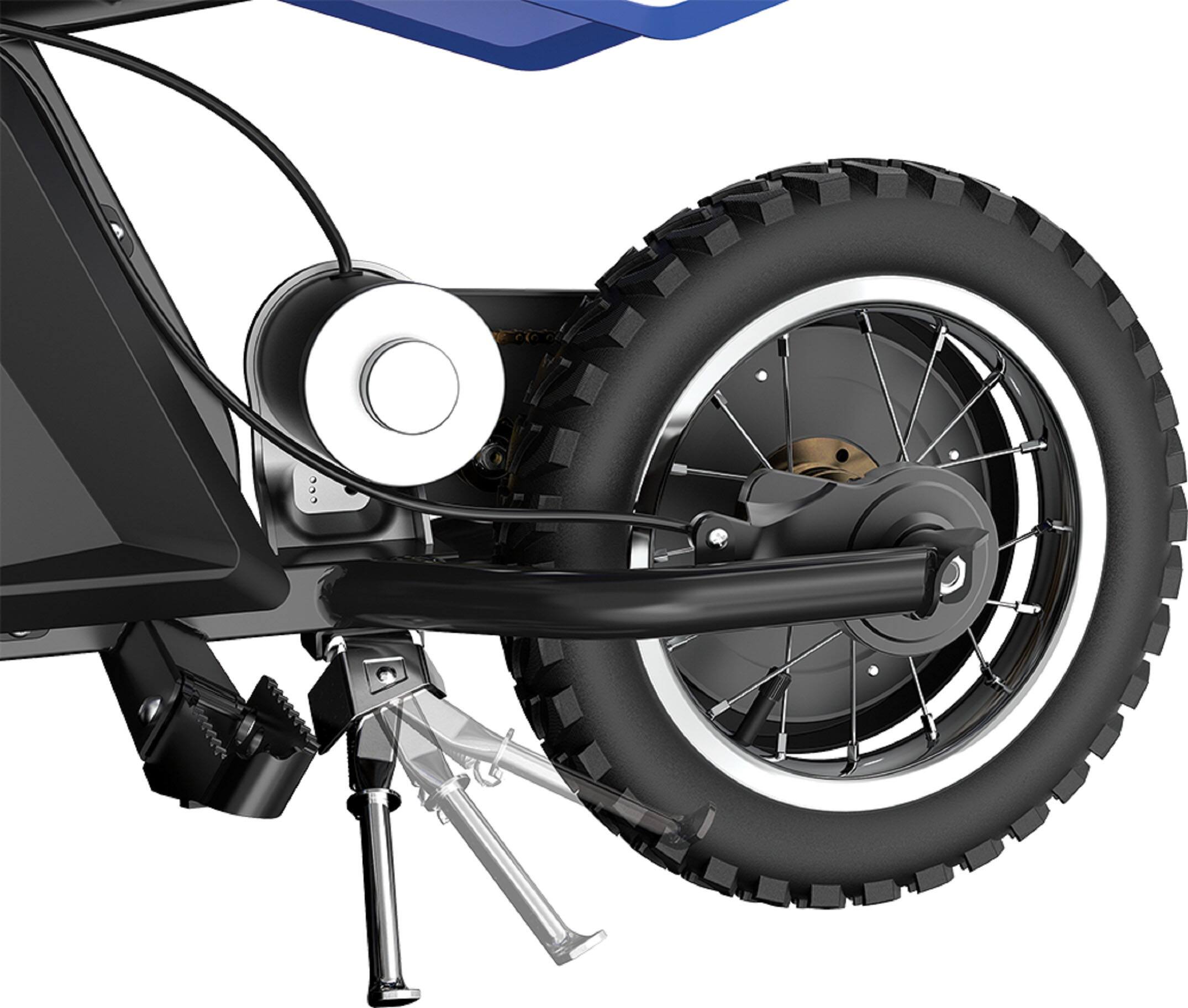 Alt View 12. Razor - MX125 Dirt Rocket eBike w/ 5.3 Miles Max Operating Range and 8 mph Max Speed - Blue.