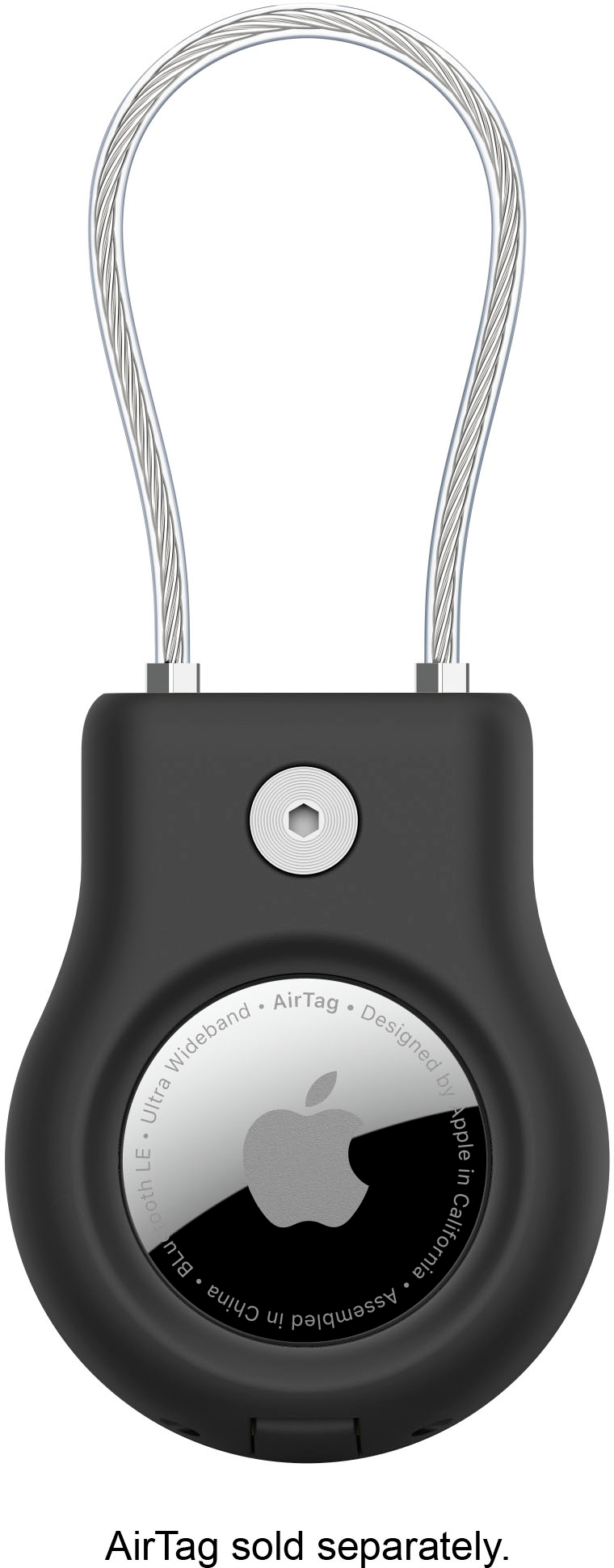 BELKIN Secure Holder with Wire Cable for Airtag Black
