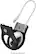 Alt View 18. Belkin - Secure Holder with Cable, Lock & Protect, Durable Scratch Resistant Case, Keychain for Apple AirTag - Black.